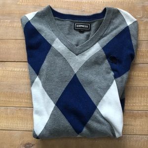 Express Argyle sweater